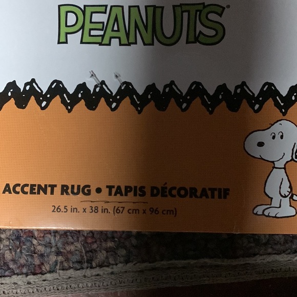NWT Snoopy Peanuts fall accent rug mat - Picture 3 of 6